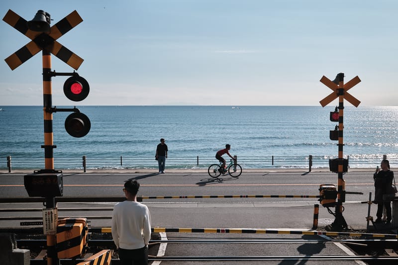 Crossing the Shonan Coast
